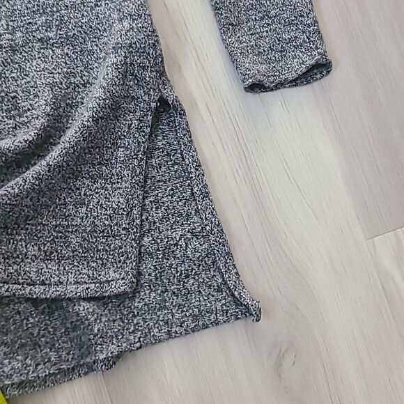 Aritzia Babaton Erin Sweater Charcoal Gray Minimalist Medium Wool Linen Pullover - Picture 5 of 8